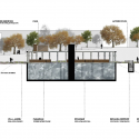 Segundo Lugar Concurso Nacional Reconversión Sitio Estanque: Weber_Bergh Taller de Arquitectura Segundo Lugar Concurso Nacional Reconversión Sitio Estanque: Weber_Bergh Taller de Arquitectura Corte CC
