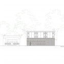 Hanegi Shrine Gathering Place / Ishda Architects + Openvision Hanegi Shrine Gathering Place / Ishda Architects + Openvision Elevación