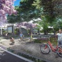 Primer Lugar Concurso Parque de Ciudad-Neiva / Colombia Primer Lugar Concurso Parque de Ciudad-Neiva / Colombia Alameda El Curibano. Image Cortesía de Obraestudio + Riqueza