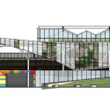 Taipei Flower Wholesale Market, Taiwan International Flower Trade Center Small Site For Plant Market. / H.P. Chueh Architects & Planners Taipei Flower Wholesale Market, Taiwan International Flower Trade Center Small Site For Plant Market. / H.P. Chueh Architects & Planners Elevación 4