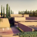 Álvaro Siza + Juan Domingo Santos Design “New Gate of Alhambra” Álvaro Siza + Juan Domingo Santos Design “New Gate of Alhambra” Atrio Alhambra I Patio Ivy (Vista Nor-poniente del paisaje). Imagen © Alvaro Siza Vieira + Juan Domingo Santos; Renders por LT Studios
