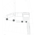 Mixed use infill 3 houses and an office / Collectief Noord Mixed use infill 3 houses and an office / Collectief Noord Planta