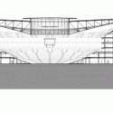 En Detalle: Estructuras a gran escala / Estadios En Detalle: Estructuras a gran escala / Estadios Estadio de Baloncesto en Dongguan / gmp architekten. Corte Longitudinal