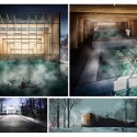 Primer Lugar 'Rebirth of the bath house' / Letonia Primer Lugar 'Rebirth of the bath house' / Letonia Lámina 02. Image Cortesía de Bodega&Piedrafita Arquitectos